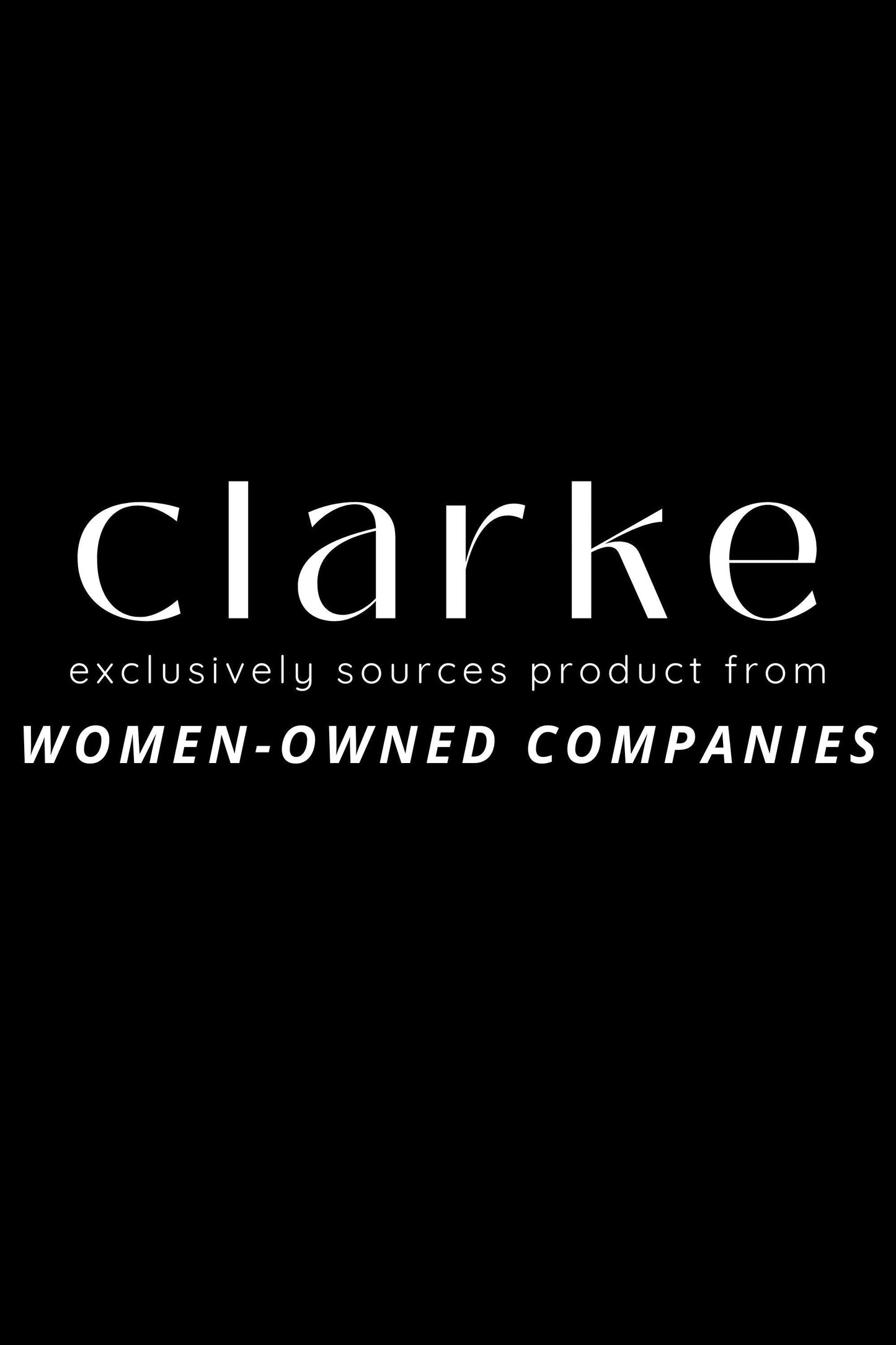 shop clarke sources from women owned brands