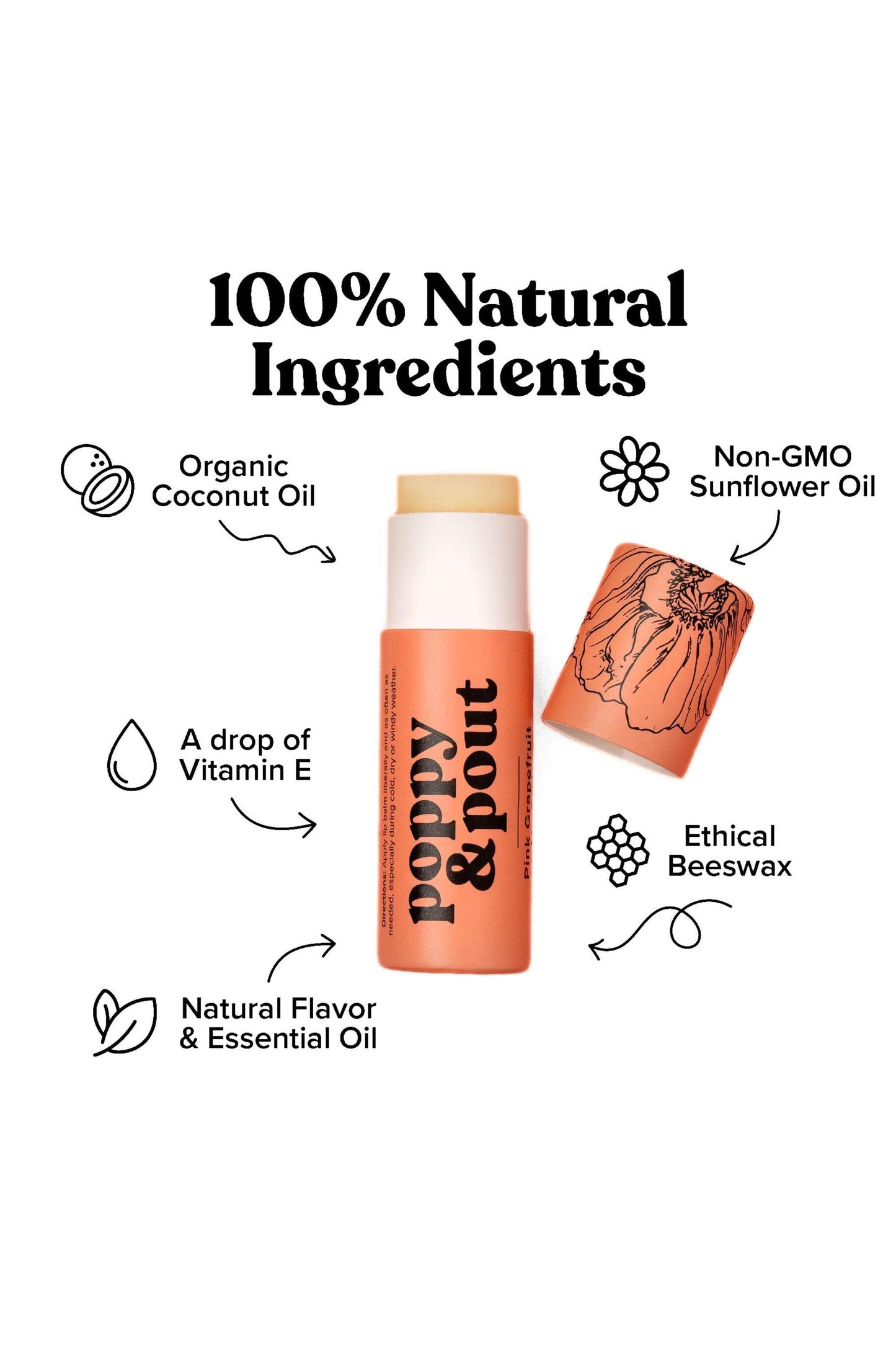 poppy and pout best natural lip balm