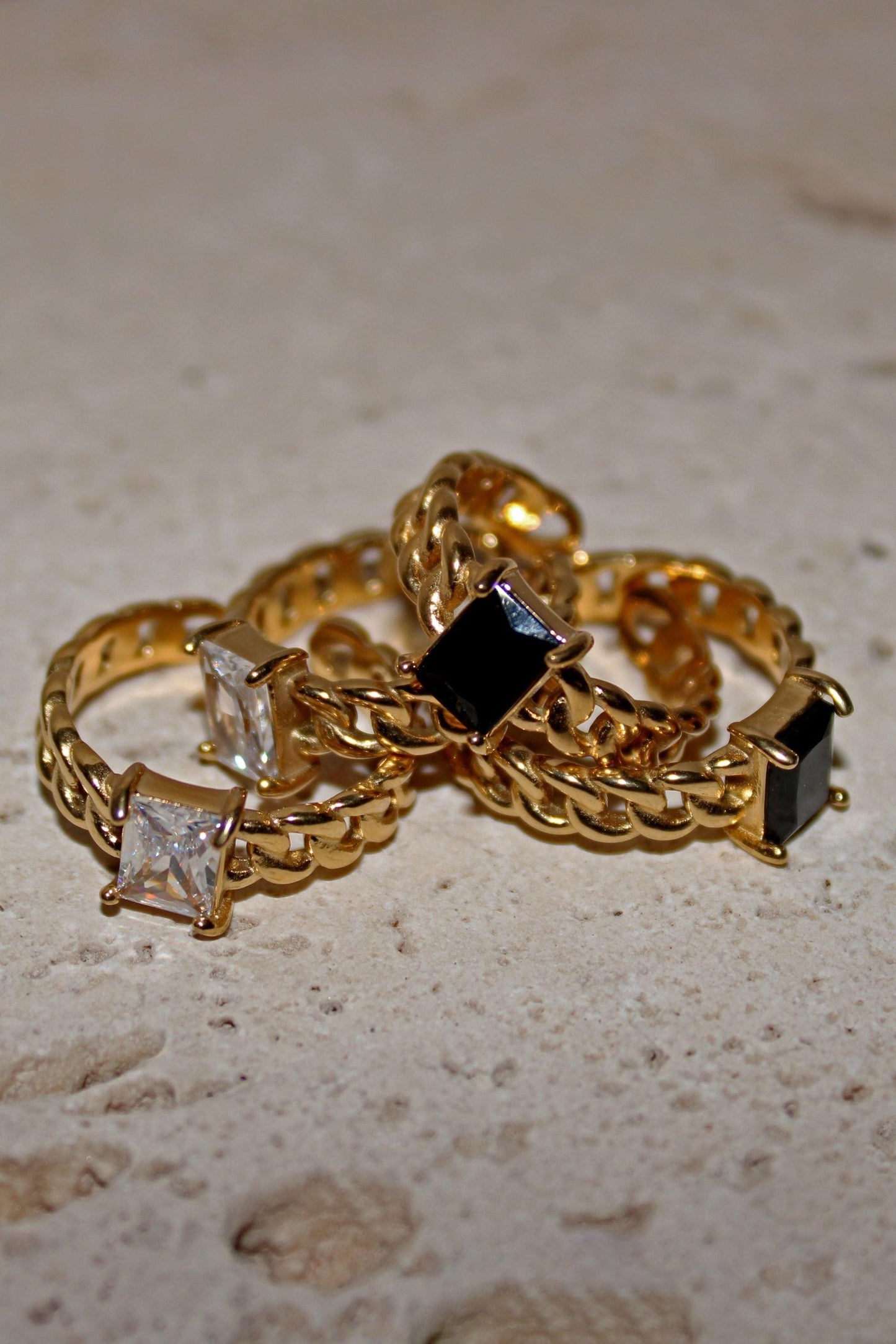 gold adjustable ring