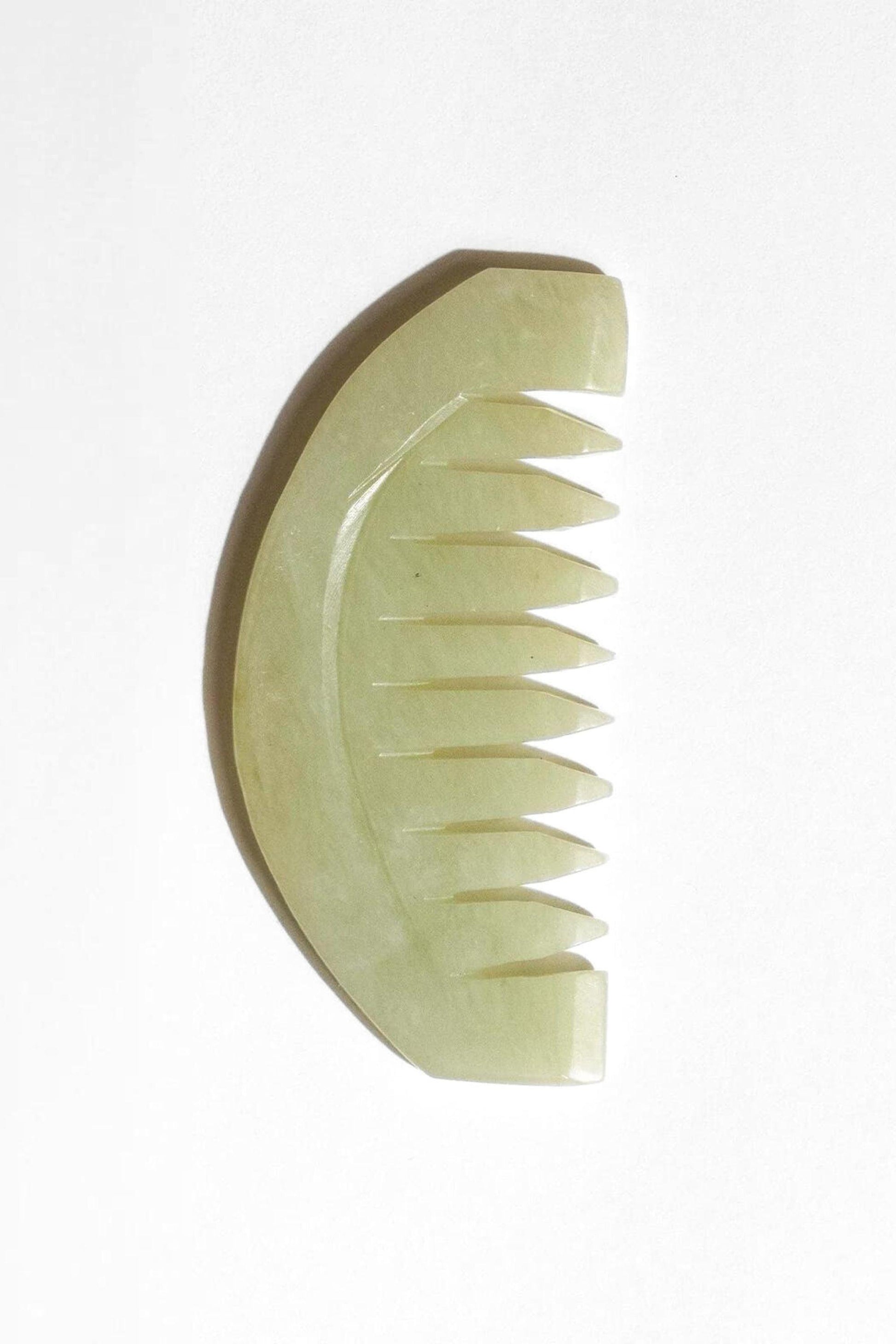 gua sha jade scalp comb