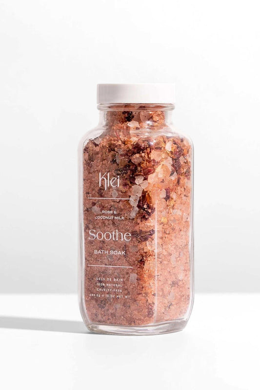 bath soak with rose and coconut