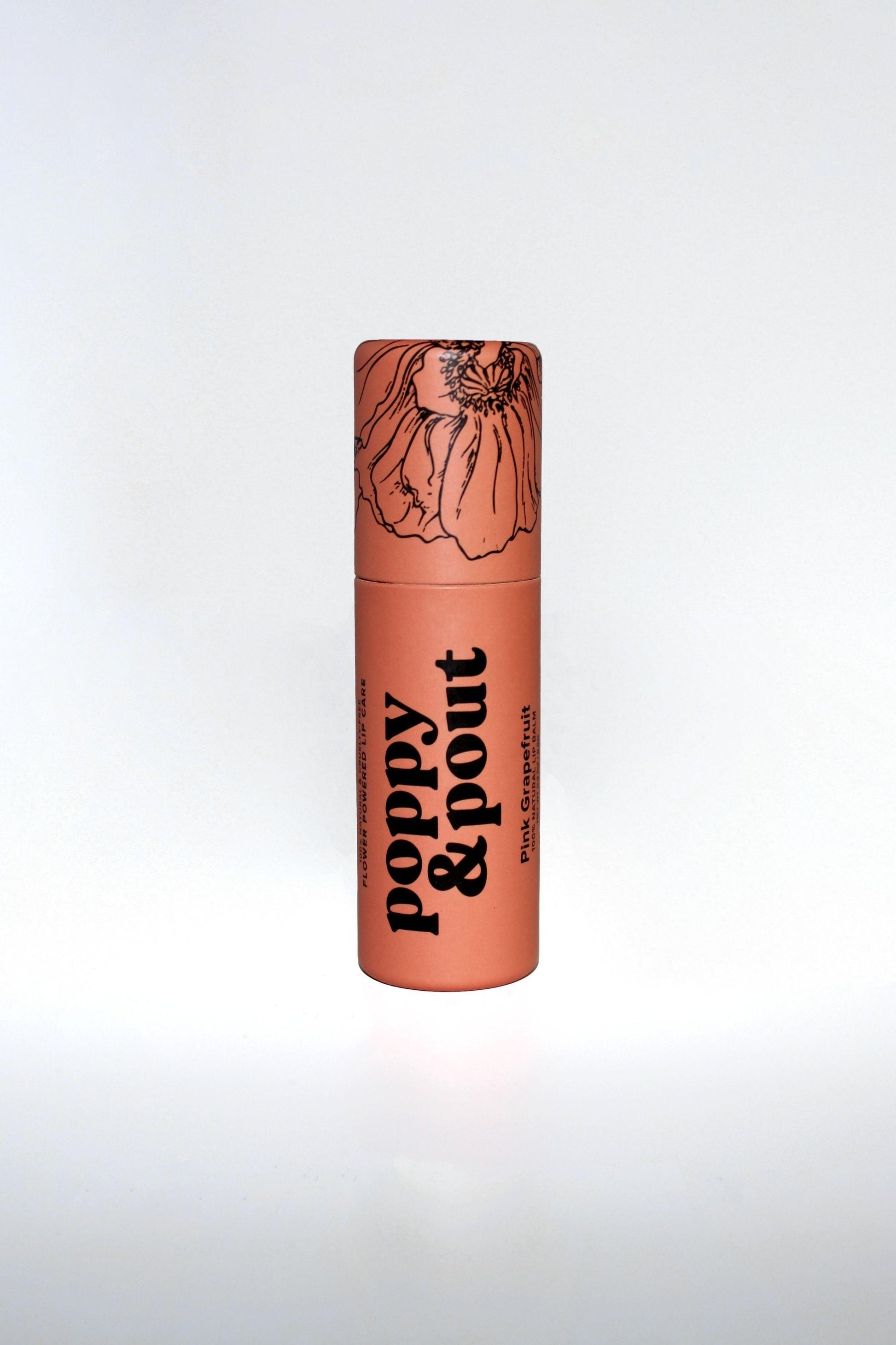 poppy and pout pink grapefruit best natural lip balm